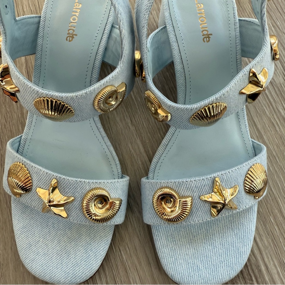 Larroudé Madison block in Maya denim - Picture 8 of 8
